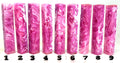PBBrick-146: Strawberry Silk Magenta Pink White Swirls Pen Blank Diamond Painting Alumilite Resin Casting