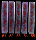 PBBrick-161: Pen Blanks - Dolphin Red, Glitters with Purple Alumilite Resin Casting Diamond Painting Pen