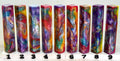 PBBrick-163: Rainbow Mirage Red Orange Yellow Green Blue Purple Pen Blank Diamond Painting Alumilite Resin Casting
