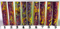 PBBrick-165: Radiant Surge Purple Yellow Orange Green Swirls Pen Blank Diamond Painting Alumilite Resin Casting