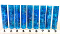 PBBrick-175: Tides of Neptune Triple Blue Swirls Pen Blank Diamond Painting Alumilite Resin Casting