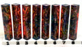 PBBrick-188: Midnight Ember Purple Blue Orange Yellow Pen Blank Diamond Painting Alumilite Resin Casting