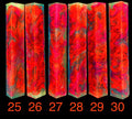 PBBrick-191:  Blue Pink Orange with Glitter Pen Blank Diamond Painting Alumilite Resin Casting