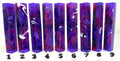 PBBrick-192: Midnight Nebula Purple Red White Pen Blank Diamond Painting Alumilite Resin Casting