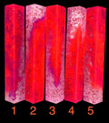 PBBrick-195: Purple Orange with Rose Flake and Glitter Pen Blank Diamond Painting Alumilite Resin Casting