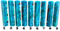 PBBrick-199: Mermaid's Treasure Blue Teal White Copper Swirls Pen Blank Diamond Painting Alumilite Resin Casting