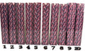 PBBrick-217: Burgundy Wave Red Black 3D Printed Pen Blank Diamond Painting Alumilite Resin Casting