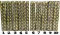 PBBrick-220: Champagne Current Gold Black 3D Printed Pen Blank Diamond Painting Alumilite Resin Casting
