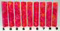 PBBrick-223: Pink Orange with White Swirls Pen Blank Diamond Painting Alumilite Resin Casting