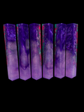 PBBrick-224:  Purple Pink Green with Sparkles Pen Blank Diamond Painting Alumilite Resin Casting