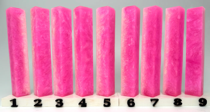 PBBrick-229: Pink Pen Blank Diamond Painting Alumilite Resin Casting