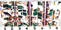 PBBrick-231: Carnival Confetti Chubby White Purple Blue Yellow Pink with Green Purple Dyed Cattail Cinnamon Sticks Pen Blank Diamond Painting Alumilite Resin Casting