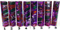 PBBrick-232: Mystic Plum Tide Chubby Purple Blue Silver with Green Purple Dyed Cattail Cinnamon Sticks Pen Blank Diamond Painting Alumilite Resin Casting