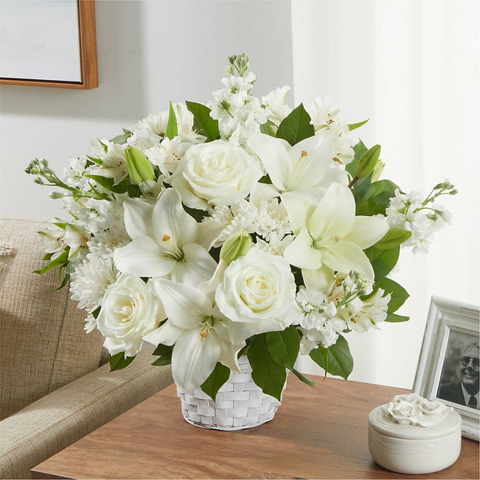 Peaceful Reflections Arrangement – PANDA FLOWERS CANADA INC, Calgary AB