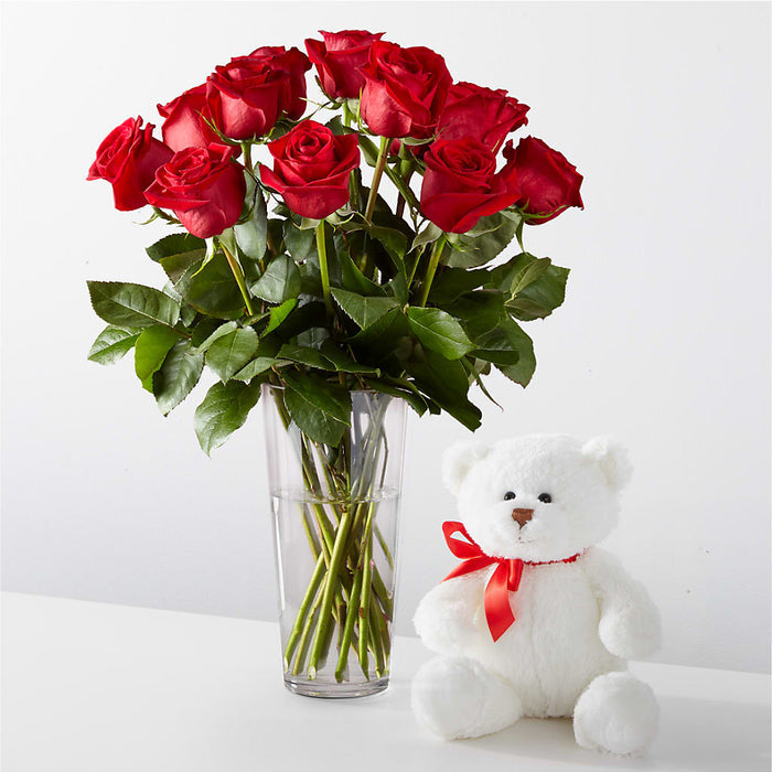Romantic Long Stem Red Rose Bouquet Bundles – PANDA FLOWERS CANADA INC, Calgary AB