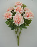 Golden Bell Rose Bush Pink 23" - Uncategorized Silk