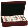 Rosewood Finish Golf Ball Box (balls not included)