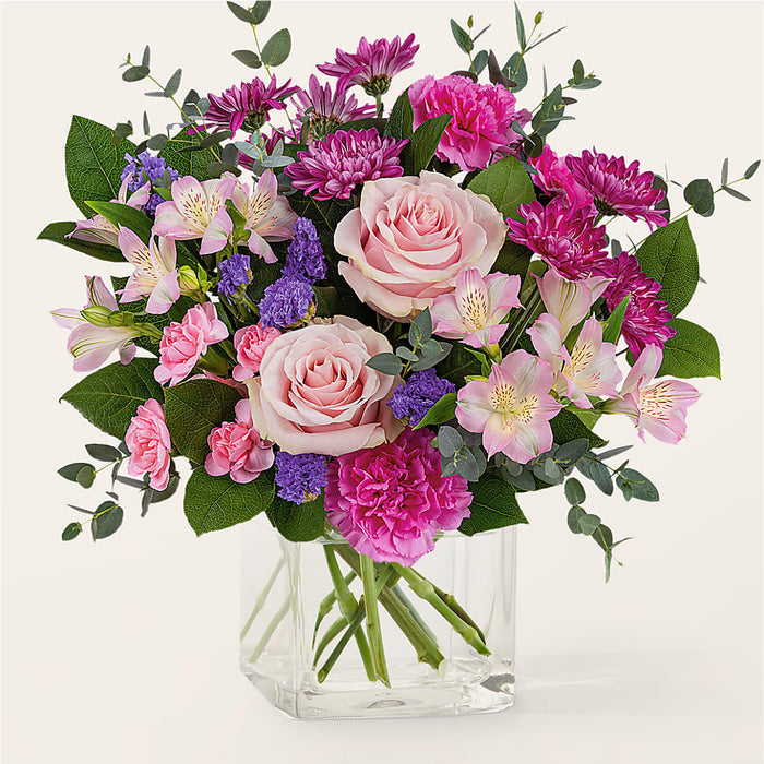 Rosy Radiance Bouquet – PANDA FLOWERS CANADA INC, Calgary AB