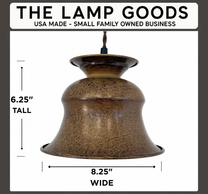 Rustic Orchard Bell Pendant Light