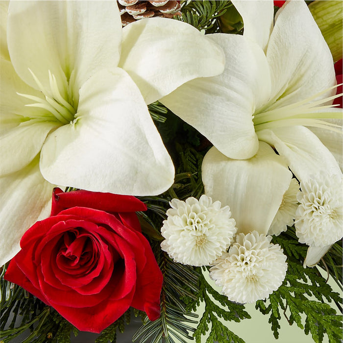Seasonal Festivities Centerpiece – PANDA FLOWERS CANADA INC, Calgary AB