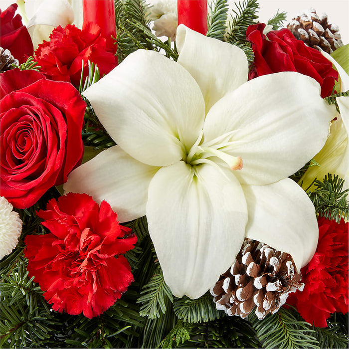 Seasonal Festivities Centerpiece – PANDA FLOWERS CANADA INC, Calgary AB