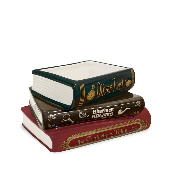 Steel Mill and Co. Sherlock Stacked Book Planter - Planters Merchandise