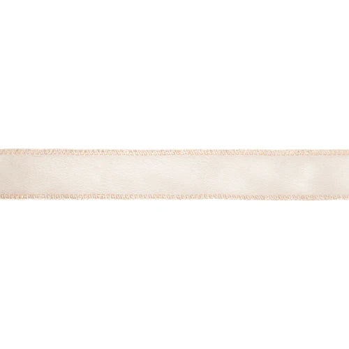 La Ribbons Shimmer Satin | Champagne with Champagne Backing Ribbon 1"Wx10yd - Satin Ribbons Ribbon