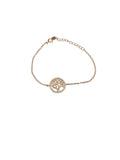 Silver Plated Tree of Life Adjustable Chain Bracelet