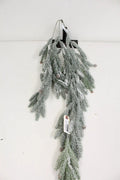 Snow Hanging Pine/Cone Bush 36"