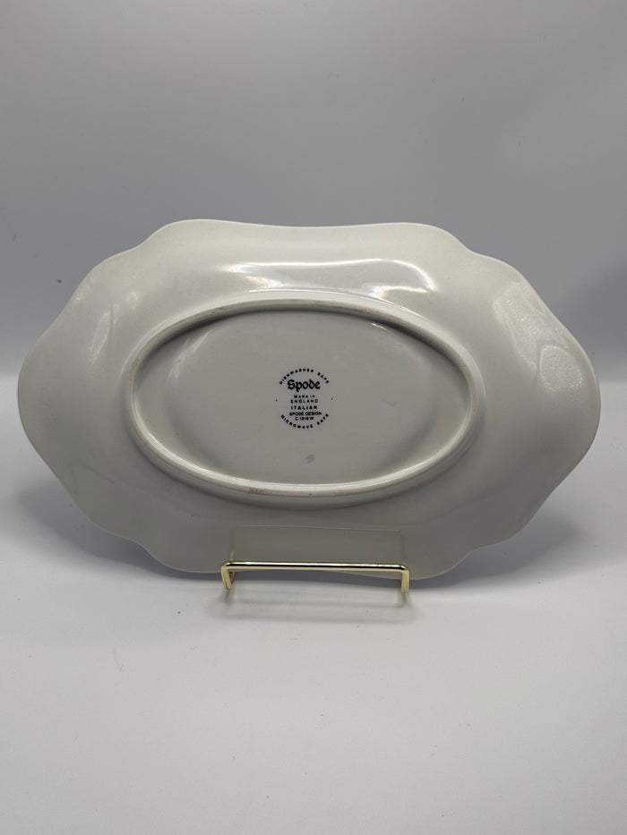 Spode Blue Italian Creamer and Oval Dish Set
