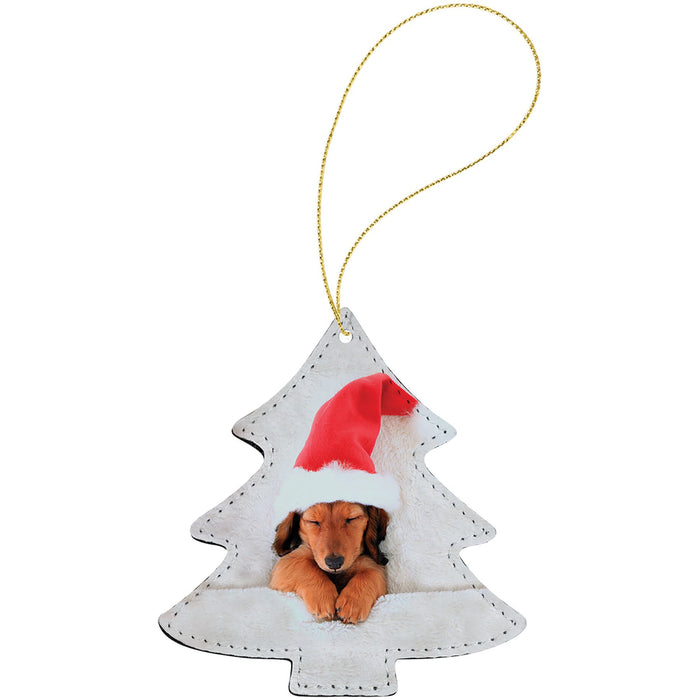 Subli-Tru Tree Ornament with Gold String