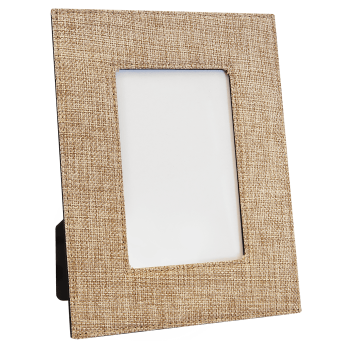 4" x 6" Sublimatable Burlap Photo Frame
