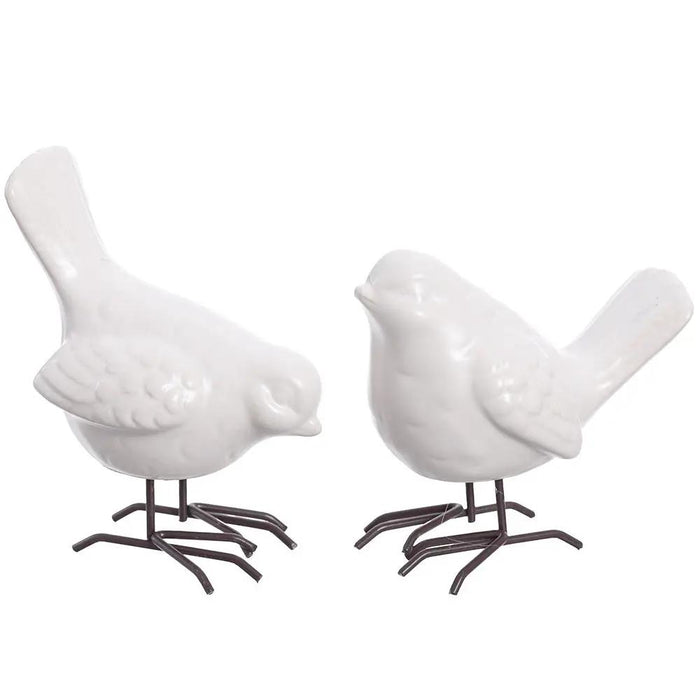 Allstate White Bird Figurine (2 Asst) 4-5" - Figurines Merchandise