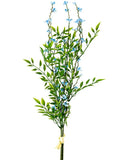 AmBest Wild Flower Bundle Blue 24" - Artificial Flowering Plants Silk