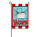DK Designs Yacht "Welcome" Garden Glam Flag - Decor Merchandise